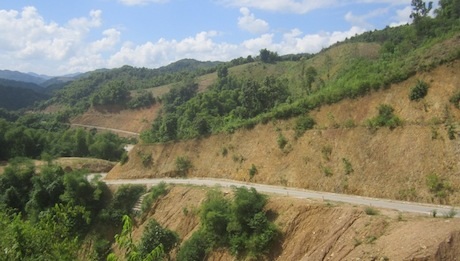 4 năm kể từ ngày khởi công đến nay con đường 40km chỉ mới đi được hơn 10km.