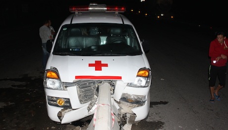 Hiện trường vụ tai nạn (Ảnh: Thanh Yên).