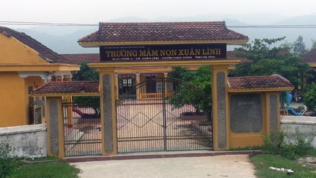 Kỷ luật Đảng giáo viên sử dụng bằng giả để tiến chức - 3 Trường mầm non Xuân Lĩnh (Nghi Xuân, Hà Tĩnh) nơi bà Vân đã giữ chức hiệu trưởng suốt 14 năm.