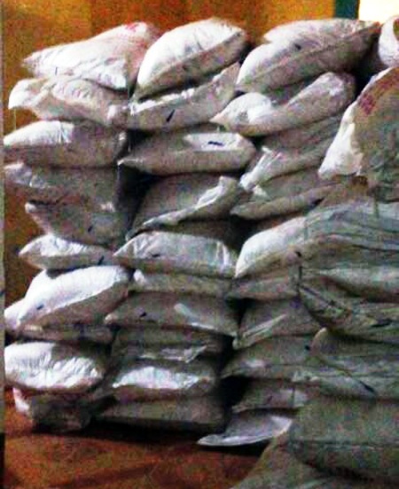 Số bột ngọt hơn 1780kg được CS đường sắt bắt giữ.