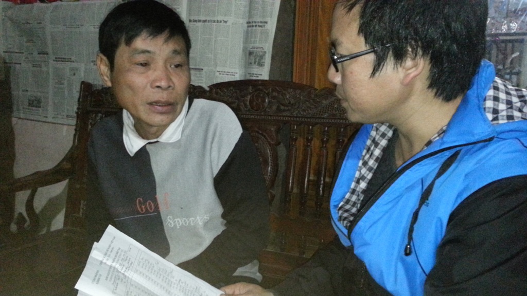 Ông Trương Văn Chương, xóm trưởng xóm Bục cho PV biết: Hiện xóm ông vẫn chưa phát đồng nào.