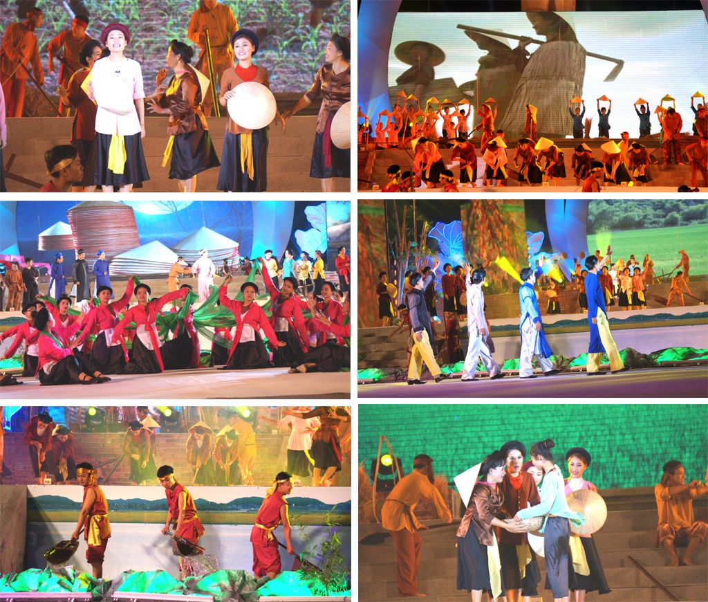 Những màn biểu diễn nghệ thuật mang đậm chất Ví, Giặm của Nghệ Tĩnh.