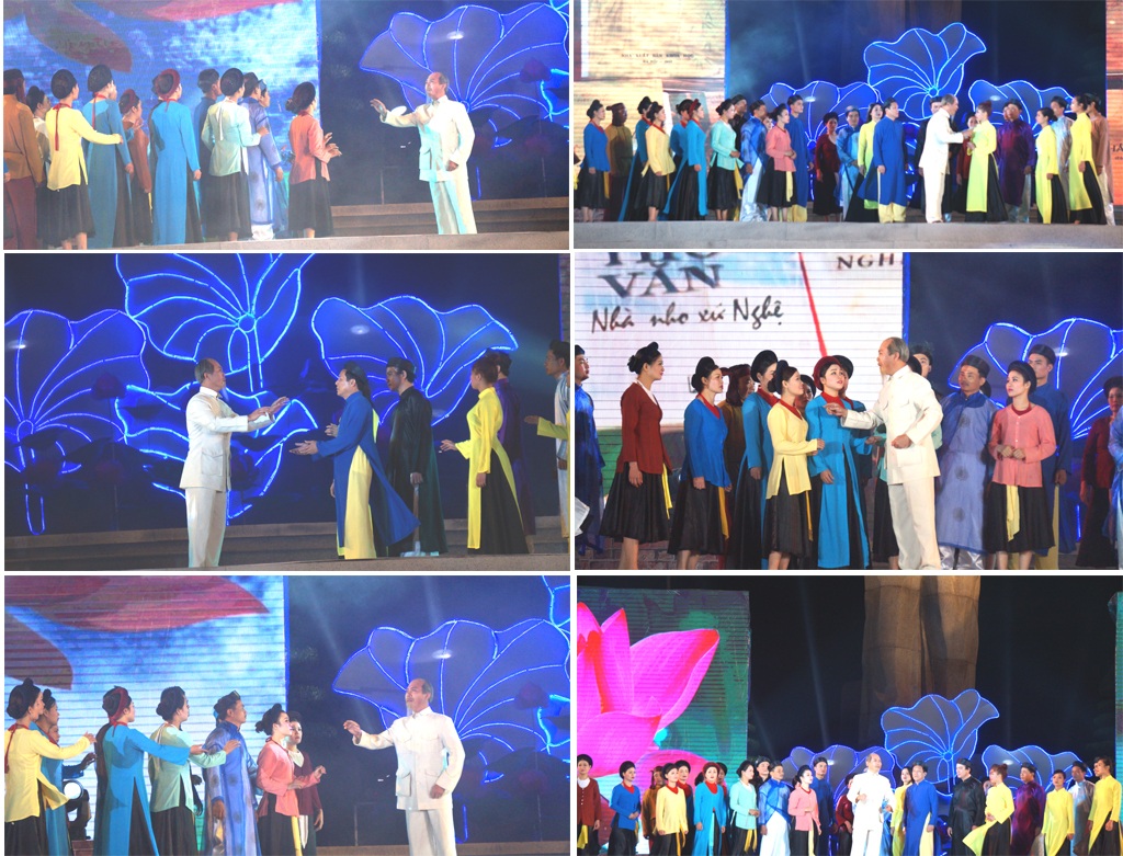 Hoạt cảnh lời Bác dặn trước lúc Người đi xa đã để lại ấn tượng.