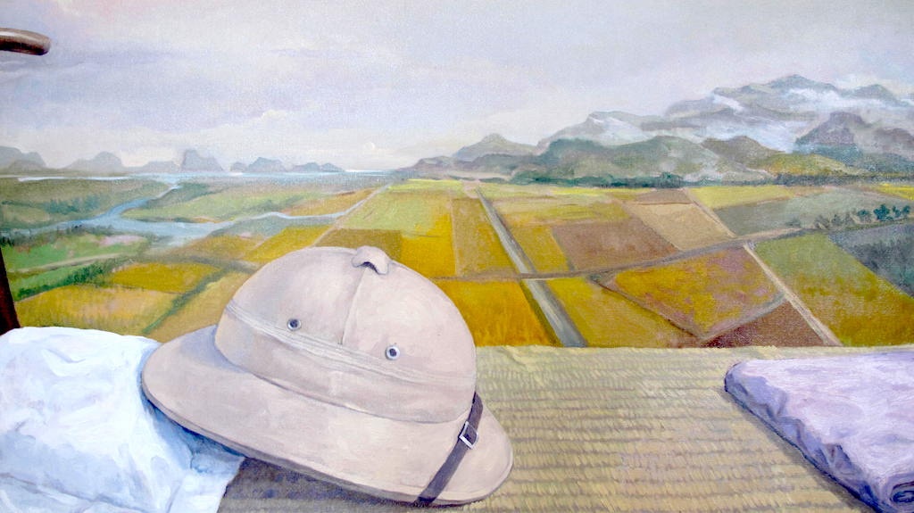 Kỷ vật của Bác (ảnh sơn dầu của Lê Huy Tiếp -  Hà Nội).