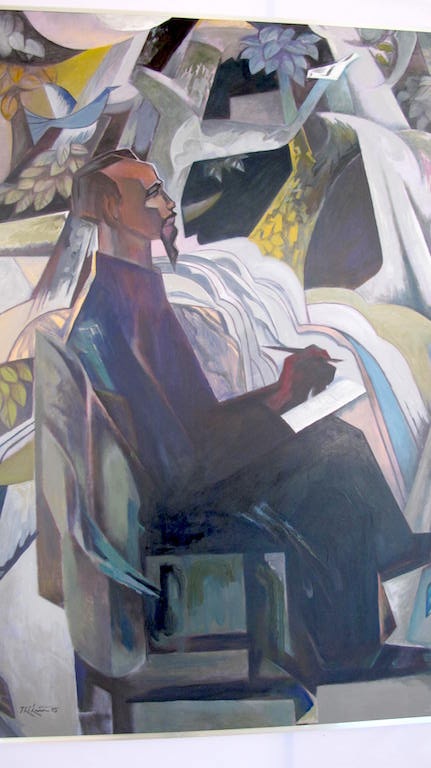 Giữa rằng Bắc Pó (chất
liệu Acrilyc).