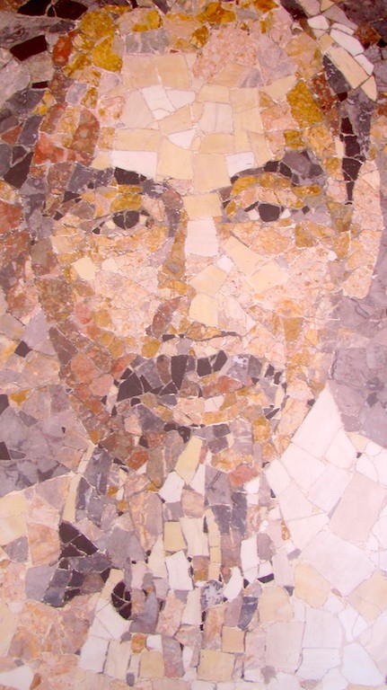 Bác Hồ (ảnh ghép đá, của
Lê Thị Kim Thạch).