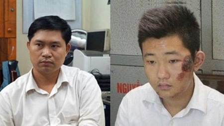 2 bị cáo Tường và Khánh hầu tòa với 2 tội danh khác nhau.