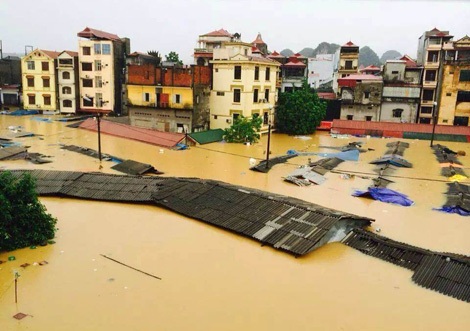 Hoàn lưu sau bão gây mưa lũ, ngập nặng tại nhiều tỉnh phía Bắc