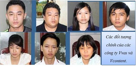 Hà Nội: Bắt 5 đối tượng lừa đảo hàng triệu đầu số thuê bao di động - 2 Ảnh chân dung các đối tượng do cơ quan điều tra cung cấp.