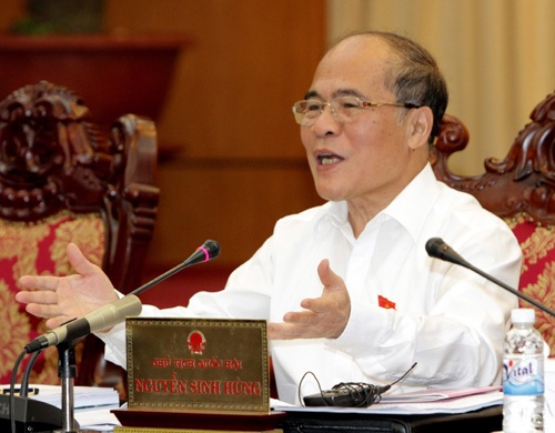 Chủ tịch Quốc hội Nguyễn Sinh Hùng: “Cứ ăn hết thì lấy đâu ra!?” - 1 Chủ tịch Quốc hội Nguyễn Sinh Hùng