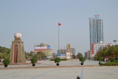 Một góc thành phố Hotan