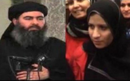 Thủ lĩnh IS al-Baghdadi và người được tin là vợ của y