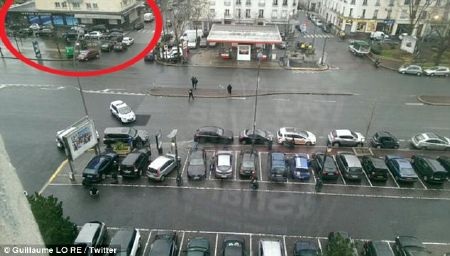 Vòng tròn đỏ là nơi xảy ra vụ bắt cóc.