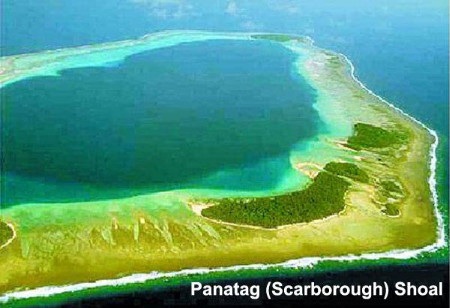 Philippines chiếu phim tài liệu công kích Trung Quốc chiếm bãi cạn - 1 Bãi cạn Scarborough (Ảnh: Philstar)