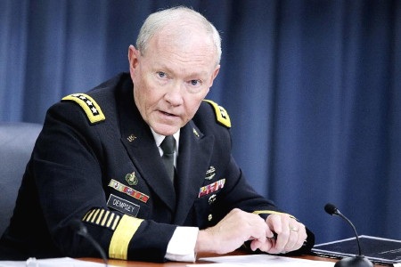 Chủ tịch hội đồng tham mưu trưởng liên quân Mỹ - tướng Martin Dempsey (Ảnh: