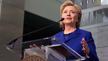 Bà Hillary Clinton đã chi 18,7 triệu USD cho chiến dịch tranh cử (Ảnh: Getty)