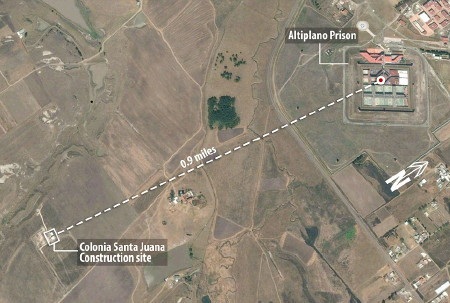 Hình ảnh vệ tinh cho thấy quy mô đồ sộ của dự án (Ảnh: Daily Mail)