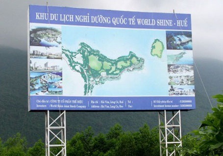 Dự án trên núi Hải Vân: “Vị trí đó là thế trận phòng thủ của cả nước” - 2 Dự án Khu du lịch nghỉ dưỡng quốc tế World Shine - Huế đang gây tranh cãi