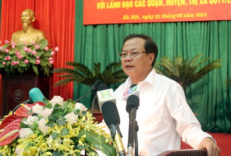 Ông Phạm Quang Nghị - Bí thư Thành ủy Hà Nội nói về việc thay thế cây xanh