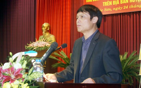 Ông Nguyễn Minh Nguyệt - Bí thư huyện Sóc Sơn - một trong số những lãnh đạo huyện xin nghỉ hưu sớm