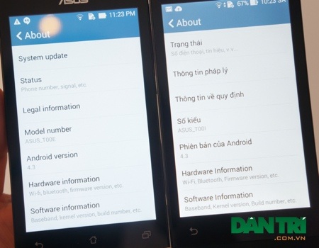 PadFone mini đọ dáng cùng Zenfone 4 tại Việt Nam - 15 Cả hai đều chạy trên nền Android 4.3 với giao diện Zen UI.