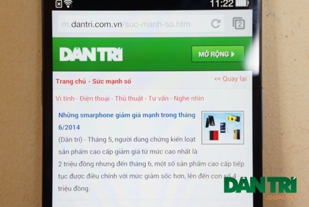 Oppo tung smartphone 2K đầu tiên tại thị trường Việt - 15 Khi lướt web, các font chữ được thể hiện tốt, dễ đọc
