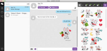 Viber 4.2 chính thức có mặt trên Desktop - 1 Viber 4.2 trên Mac OS X.
