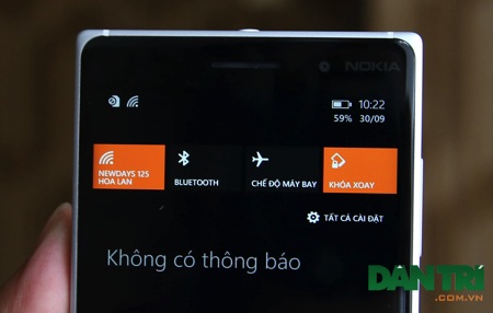 Đập hộp Lumia 830 chính hãng tại Việt Nam - 4 Máy dùng nền tảng Windows Phone 8.1