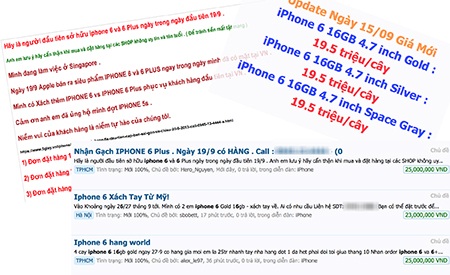 iPhone 6 bị "hét giá", dân chơi Việt không nao núng - 1 Nhiều cửa hàng đã cho đặt hàng iPhone 6 và nhận hàng từ ngày 19/9