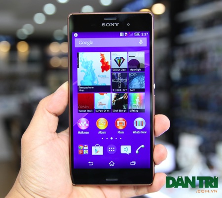 Đập hộp Xperia Z3 chính hãng tại Việt Nam - 13 Giao diện màn hình chính