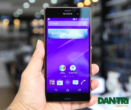 Đập hộp Xperia Z3 chính hãng tại Việt Nam - 14 Ba phím bấm điều hướng được nằm vào bên trong màn hình