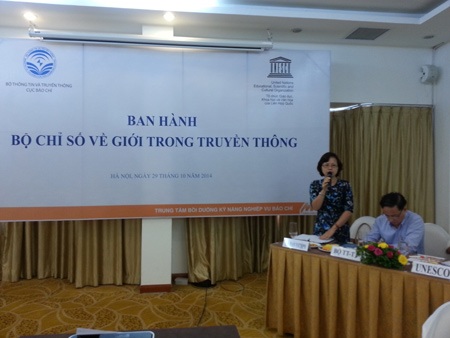 Ban hành Bộ chỉ số về Giới trong truyền thông Việt Nam - 3 Bà Nguyễn Thúy Lan, Ủy viên Ban vì sự tiến bộ của phụ nữ, Đài tiếng nói Việt Nam