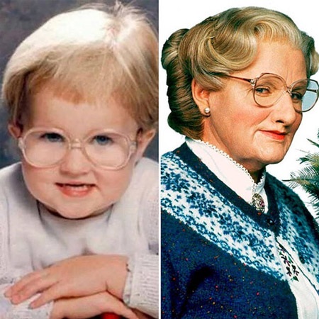 Những em bé giống người nổi tiếng đến kinh ngạc! - 8 Robin Williams