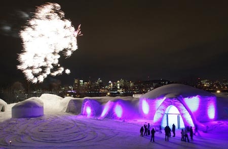 Những khách sạn băng đẹp nhất thế giới - 9 Đường vào mái vòm băng tuyệt đẹp của một khách sạn mang tên Snow Village