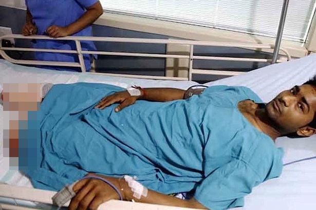 Bị tàu hỏa chẹt qua vẫn bình tĩnh gọi người đến cứu