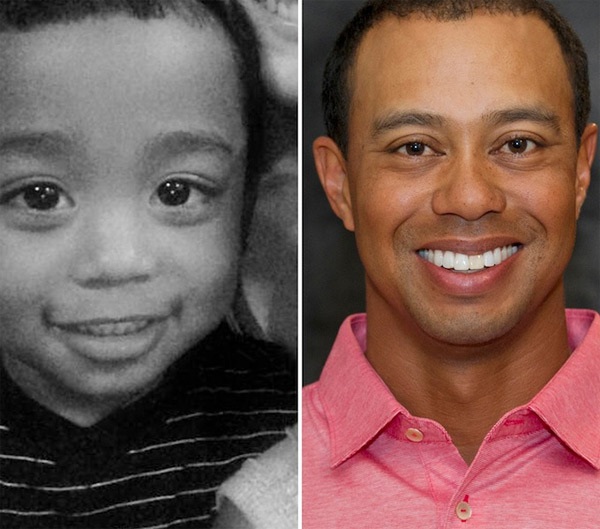 11 em bé sinh ra đã giống người nổi tiếng - 10 Tiger Woods.