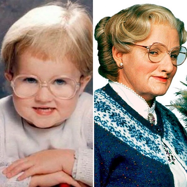 11 em bé sinh ra đã giống người nổi tiếng - 11 Robin Williams.