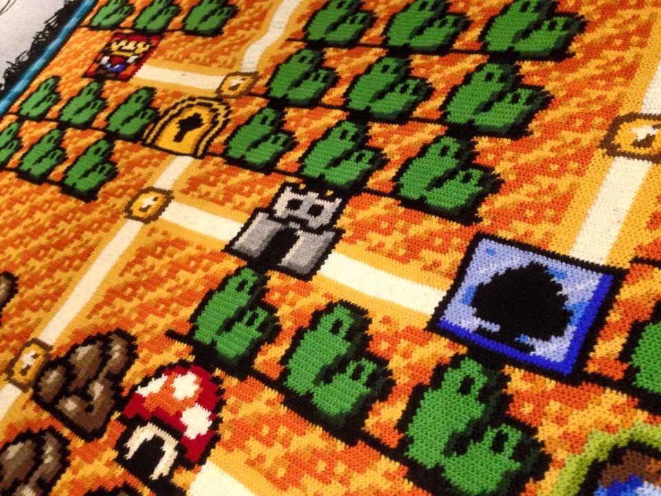 Fan cuồng dành 7 năm móc thảm hình nền game Mario - 2 Ngô Vân