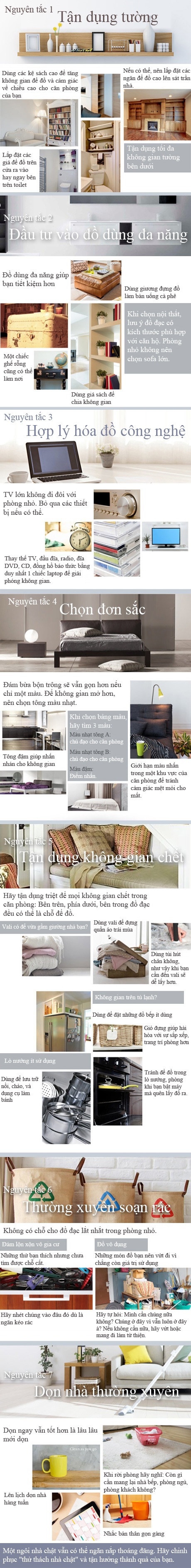 Để không gian nhỏ trở nên thoáng rộng hơn - 1 Ngọc Diệp - Huyền Anh