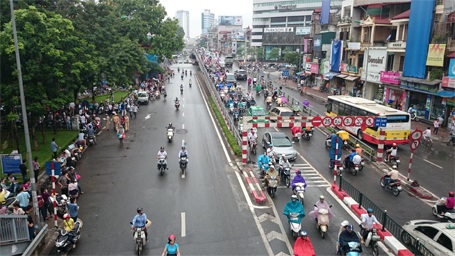 Phố Tây Sơn - khu vực thi trường ĐH Công Đoàn