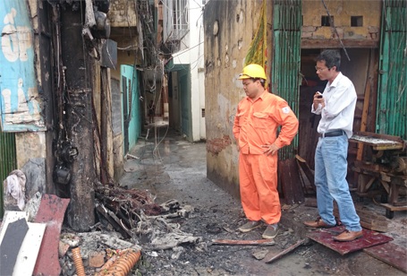 Ngành điện khu vực nhanh chóng có mặt để khắc phục sự cố