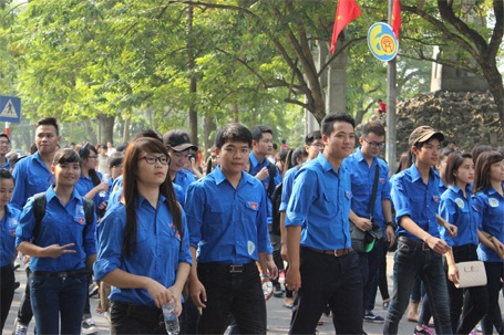 Hà Nội: Hàng nghìn người đạp xe, đi bộ vì môi trường - 14 Khối thanh niên, sinh viên Thủ đô đông đảo nhất.