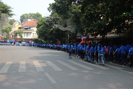 Hà Nội: Hàng nghìn người đạp xe, đi bộ vì môi trường - 15 Khối thanh niên, sinh viên Thủ đô đông đảo nhất.