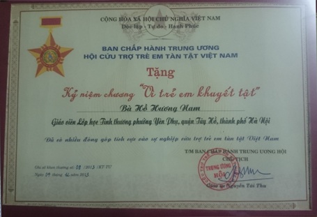 “Công dân Thủ đô ưu tú” 17 năm dạy học miễn phí cho trẻ khuyết tật - 3 Ở cái tuổi 81, bà Nam vẫn còn khá minh mẫn và rất say với nghề giáo