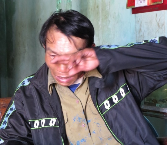 Ông Cường khóc nghẹn kể lại sự việc