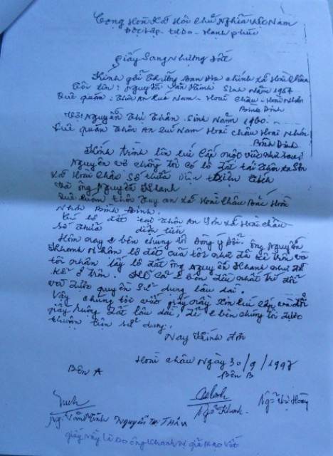 Lô đất 669C ông Khanh cất nhà vì cho rằng ông cũng có sổ đỏ