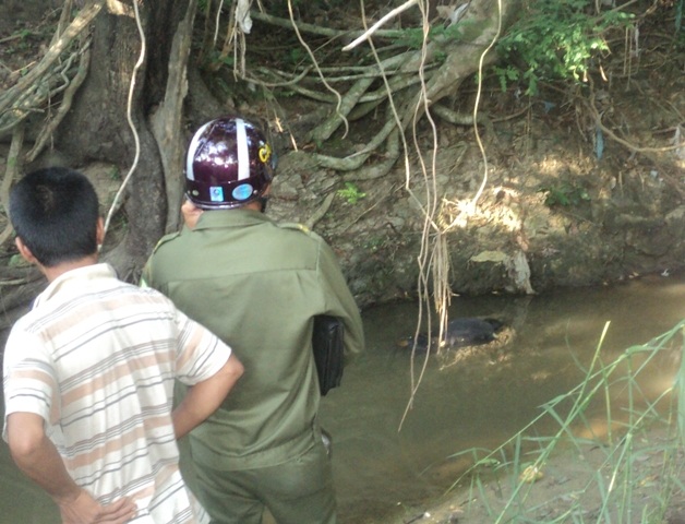 Khu vực phát hiện thi thể nạn nhân