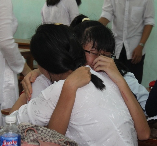 Học trò Trường Quốc Học Quy Nhơn (TP Quy Nhơn, Bình Định) 