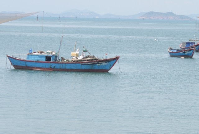 Chiếc ghe của nạn nhân được người nhà phát hiện cách bờ khoảng 200 m