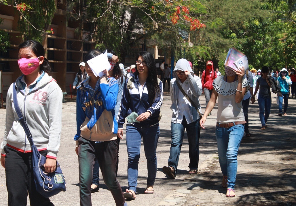 Thí sinh dự thi tại ĐH Quy Nhơn năm 2013.